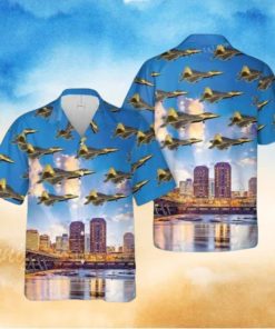 192nd Wing F 22 Raptor Virginia Air National Guard Hawaiian Shirt