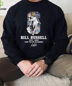 1934 2022 bill russell thank you for the memories signatures hoodie, sweater, longsleeve, shirt v-neck, t-shirt 1
