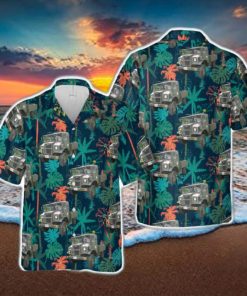 1942 Canadian Military Pattern Chevrolet truck Hawaiian Shirt For Beach Fans