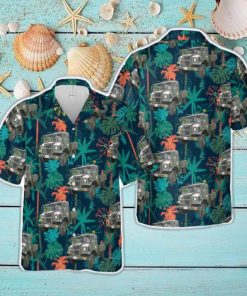 1942 Canadian Military Pattern Chevrolet truck Hawaiian Shirt For Beach Fans