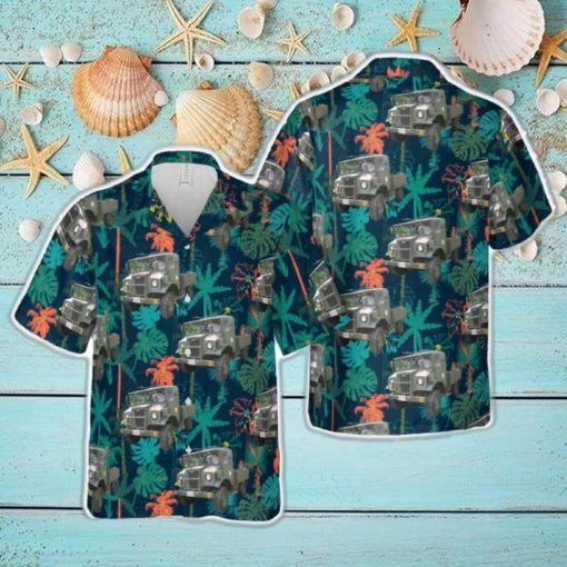 1942 Canadian Military Pattern Chevrolet truck Hawaiian Shirt For Beach Fans