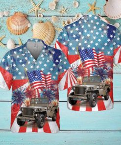 1942 Willys MB Jeep, 4th Of July Hawaiian Shirt