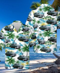 1950 Pontiac Streamliner De Luxe Sedan Coupe Aloha Hawaiian Shirt