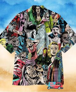 1950S Horror Comics Collage Hawaiian Shirt