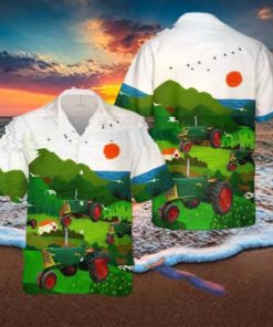 1954 Oliver 77 Row Crop 2wd Tractor Hawaiian Shirt