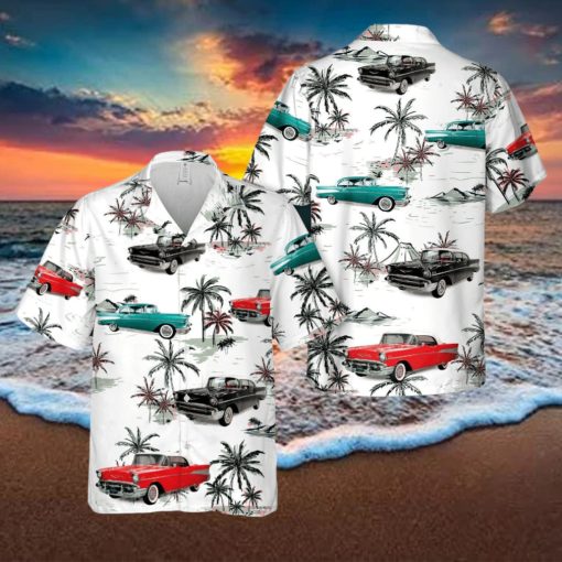 1957 Chevrolet Bel Air Aloha Hawaiian Shirt Men And Women Beach Shirt