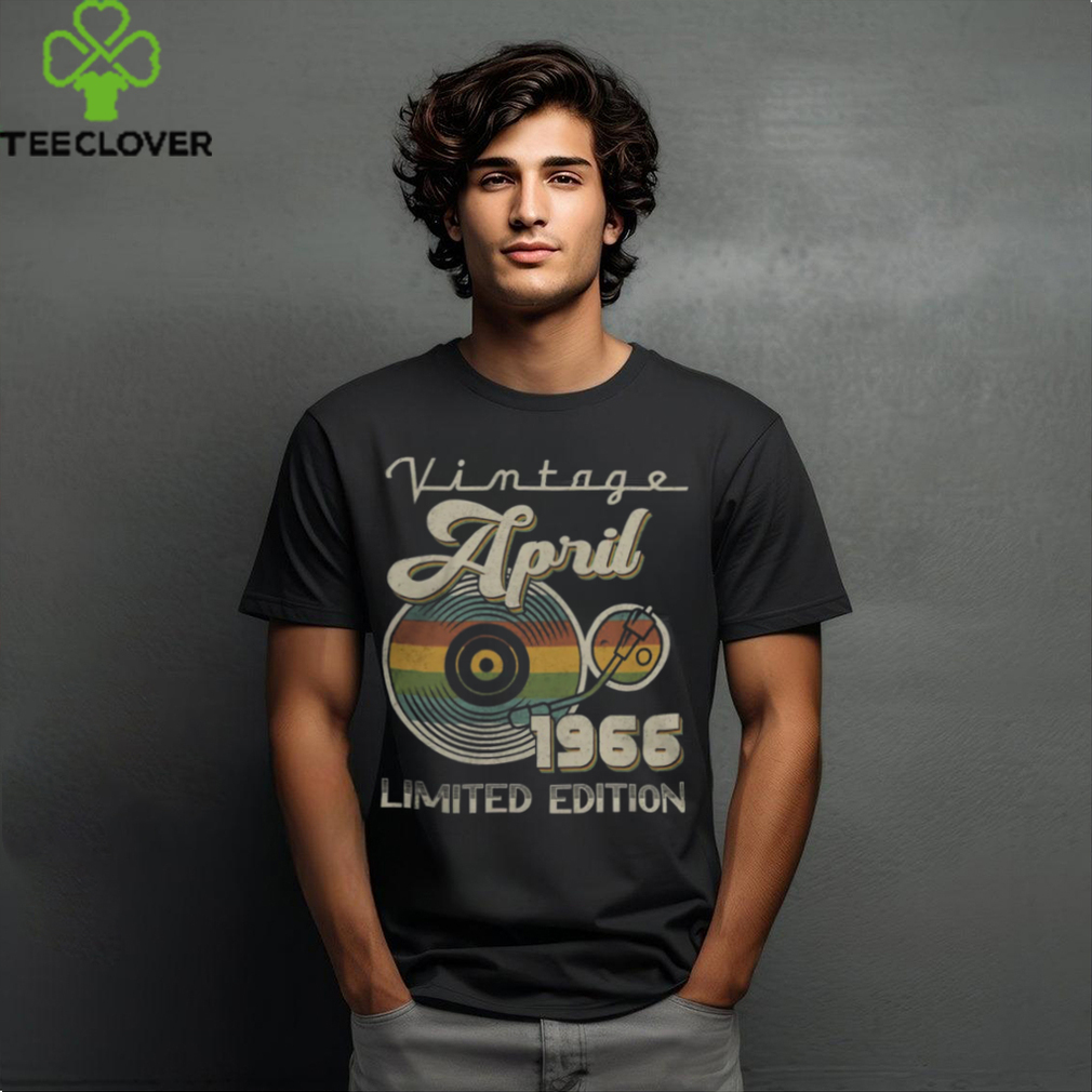 1966 April vinyl record shirt 1966 April vinyl record shirt