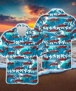 1972 Ford Thunderbird _ Old School Tangerine Hawaiian Shirt