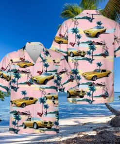 1972 Pontiac Firebird Formula Gold Aloha Hawaiian Shirt