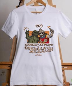 1973 Godzilla Jet Jaguar in Godzilla vs Megalon shirt