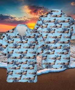 198th Tactical Fighter Squadron A 7d Corsair Ii Button Down Hawaiian Shirt