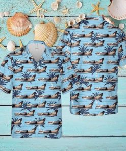 198th Tactical Fighter Squadron A 7d Corsair Ii Button Down Hawaiian Shirt