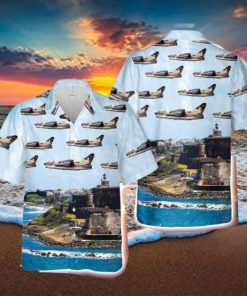 198th Tactical Fighter Squadron A 7d Corsair Ii Modern Design Hawaiian Shirt