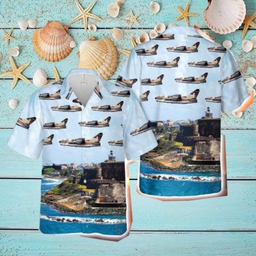 198th Tactical Fighter Squadron A 7d Corsair Ii Modern Design Hawaiian Shirt