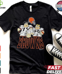 1992 Hanna Barbera The Flintstones Cleveland Browns T Shirt