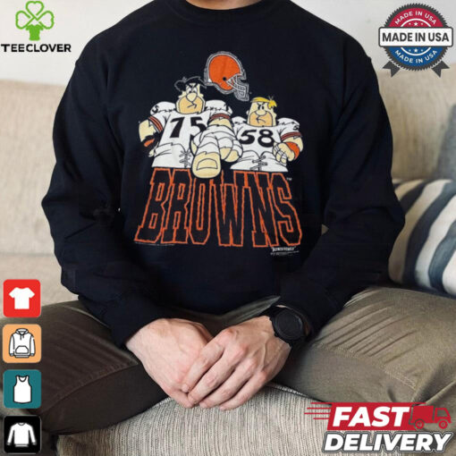1992 Hanna Barbera The Flintstones Cleveland Browns T Shirt