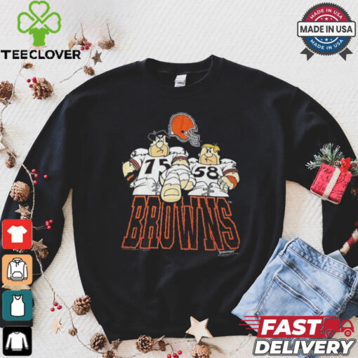 1992 Hanna Barbera The Flintstones Cleveland Browns T Shirt