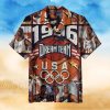 Hawaii Rooster White Cotton Poplin Men s Hawaiian Shirt