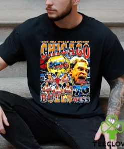 1996 NBA World Champions Chicago Bulls 70 wins retro shirt