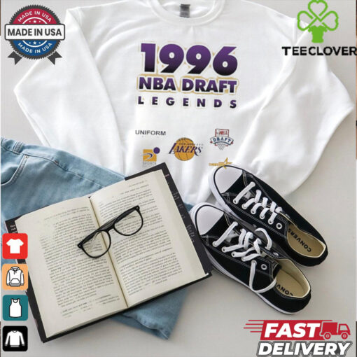 1996 NBA draft legends uniform los angeles Lakers shirt