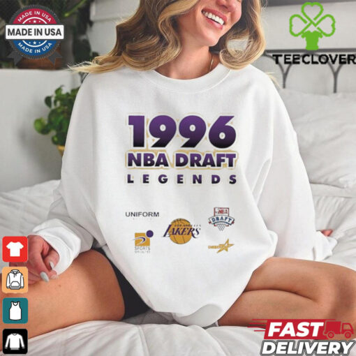 1996 NBA draft legends uniform los angeles Lakers shirt