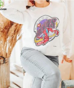 1997 vintage akron aeros collage basketball mascot graphic tee