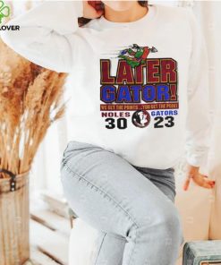 1999 Florida State Seminoles vs Florida Gators later Gator we get the points you get the point shirt 1 1999 Florida State Seminoles vs Florida Gators later Gator we get the points you get the point shirt