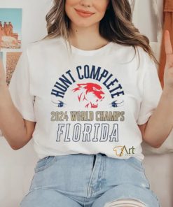 Hunt Complete 2024 World Champs Florida Panthers Vintage T Shirt