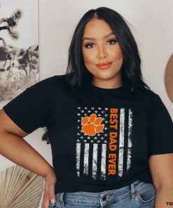 Best dad ever Clemson Tigers American flag shirt