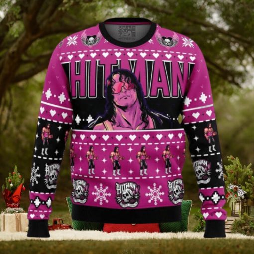 The Hitman Bret Hart Wrestler Ugly Christmas Sweater