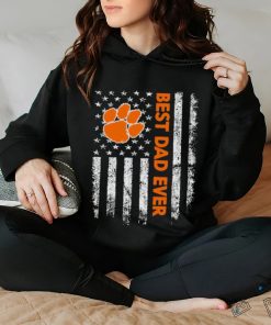 Best dad ever Clemson Tigers American flag shirt