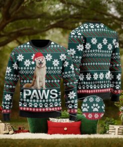 Akita Santa Printed Christmas Ugly Sweater