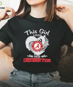 Alabama Crimson Tide this girl loves her Crimson Tide heart sport circle logo hoodie, sweater, longsleeve, shirt v-neck, t-shirt