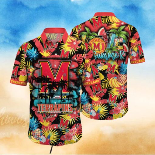 Maryland Terrapins NCAA Hawaiian Shirt Sunbathetime Aloha Shirt