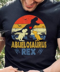 Abuelo saurus T Rex Dinosaur Abuelo 2 kids Family Matching T Shirt