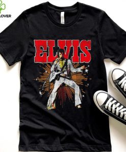 Elvis Presley Vintage Unisex Short Sleeve Reprint Black Cotton T Shirt