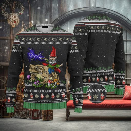 Gnome Riding Toad Custom Cosplay Ugly Christmas 3D Sweater AOP