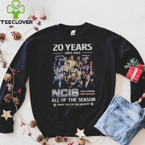 20 Years 2003   2023 NCIS All Of The Season Thank You For The Memories T Shirt