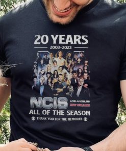 20 Years 2003 2023 NCIS All Of The Season Thank You For The Memories T Shirt