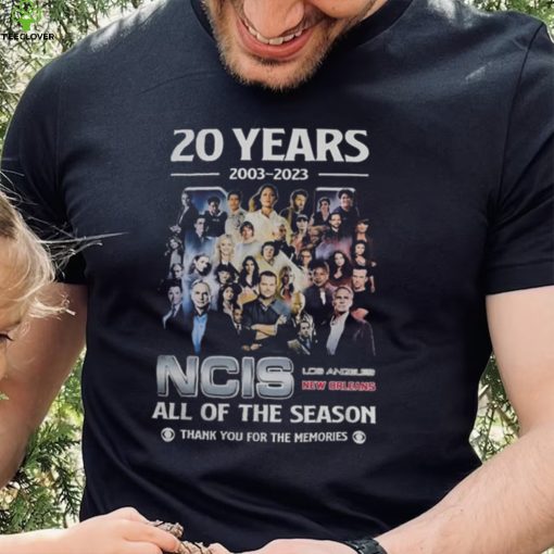 20 Years 2003   2023 NCIS All Of The Season Thank You For The Memories T Shirt