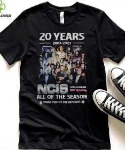 20 Years 2003 2023 NCIS All Of The Season Thank You For The Memories T Shirt