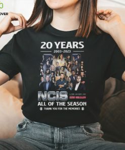 20 Years 2003 – 2023 NCIS All Of The Season Thank You For The Memories T Shirt – Limited Edition 2 20 Years 2003 – 2023 NCIS All Of The Season Thank You For The Memories T Shirt – Limited Edition