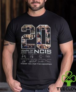 20 Years Of 2003 – 2023 NCIS Signature Thank You For The Memories T Shirt