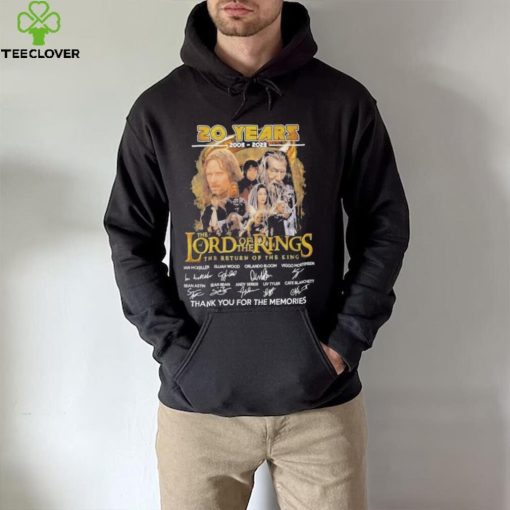 20 Years The Lord Of Rings Best movie signatures hoodie, sweater, longsleeve, shirt v-neck, t-shirt