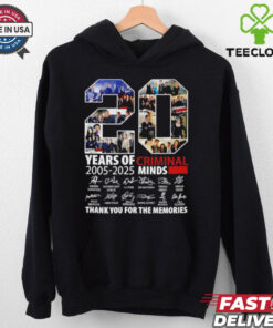 20 Years of Criminal Minds 2005 2025 Thank You For The Memories Signatures shirt
