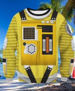 2001 A Space Odyssey Yellow Unisex Ugly Christmas Sweater