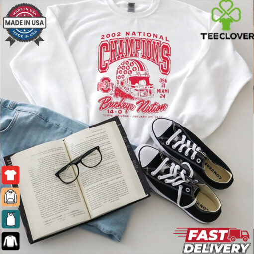2002 National Champions Ohio State Buckeye Fooball shirt