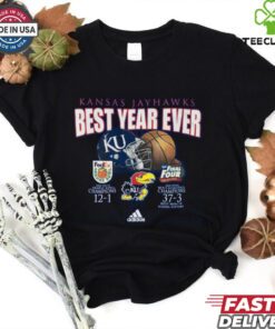 2008 Adidas University Of Kansas Jayhawks College T shirt