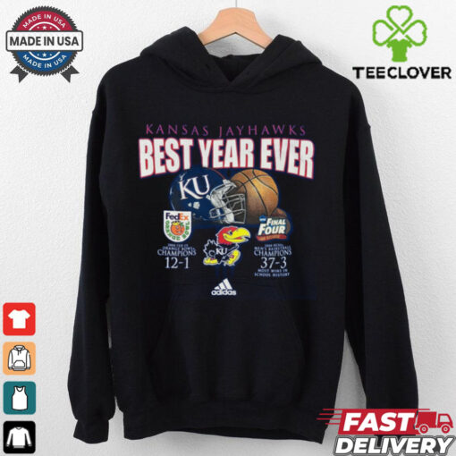 2008 Adidas University Of Kansas Jayhawks College T shirt
