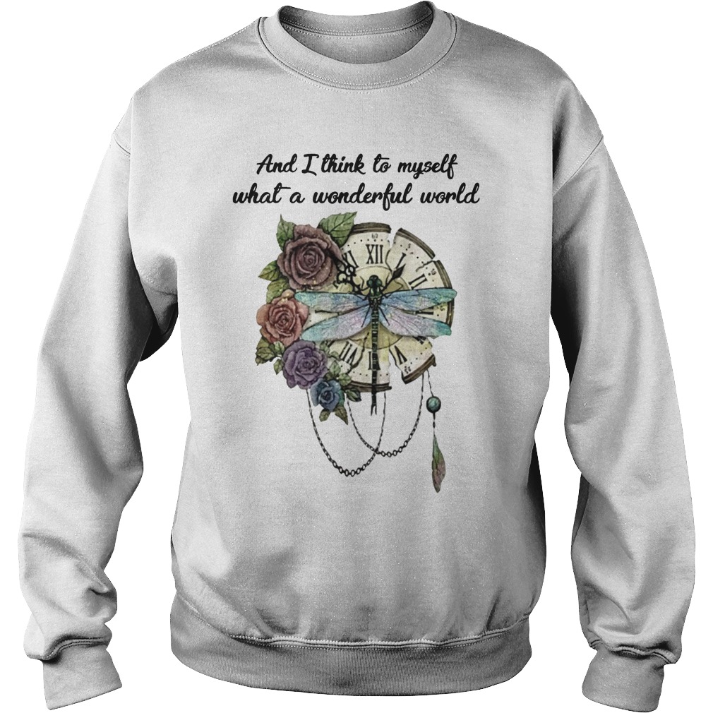 Dragonfly and i think to myself what a wonderful world mug and Sweater